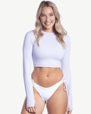 BloqUV: Women's UPF 50 Everyday Crop Top (4015) - Lavender Clothing