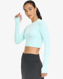 BloqUV: Women's UPF 50 Everyday Crop Top (4015) - Mint Clothing