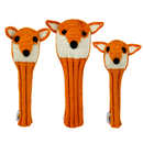 Sunfish: Hand-Knit Wool Animal Headcover Set (Driver, Fairway, & Hybrid)
