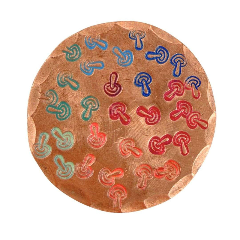 Sunfish: Hand Stamped Copper Ball Marker - Mushroom