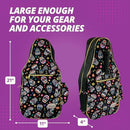 Taboo Fashions: Ladies Premium Pickleball Backpack - Sugar Skulls