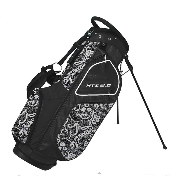 Hotz Golf: Ladies 2.0 Lace Stand Bag - Black/White