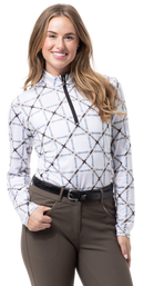 SanSoleil: Ladies UPF 50 SolCool Long Sleeve Zip Mock - 900463