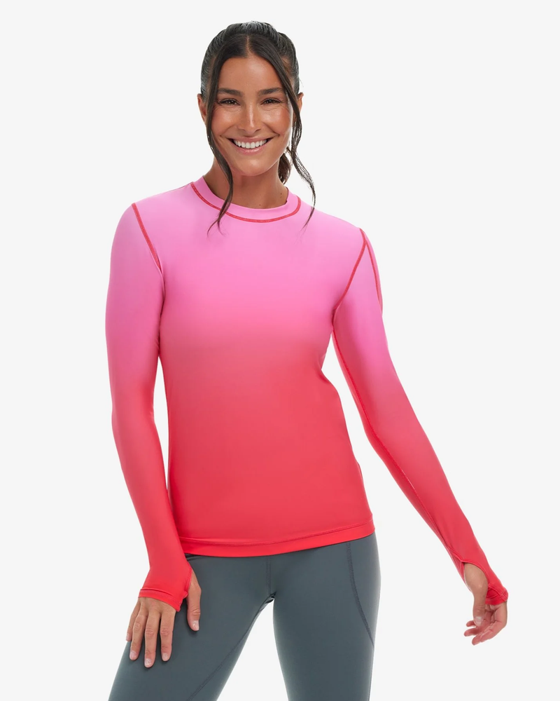 BloqUV x JANTZEN Collab: Women's UPF 50 24/7 Long Sleeve Top (2001J) - Infinity Coral