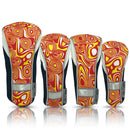 Taboo Fashions: Ladies 4-Pack Club Cover Set - Orange Lava