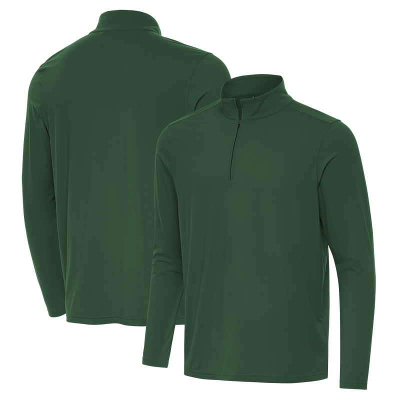 Antigua: Men's Essentials Intent 1/4 Zip Pullover -  Dark Pine 105640