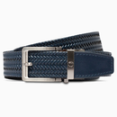 Nexbelt: Men's Braided Leather Golf Ratchet Belt - Navy 1.38" [35MM]