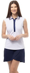 SanSoleil: Ladies UPF 50 SolAir Cool Ultra-Mesh Sleeveless Polo - 900657