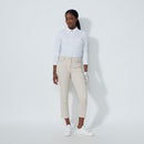 Daily Sports: Women's Lyric Ankle Pants V2 - Raw Beige