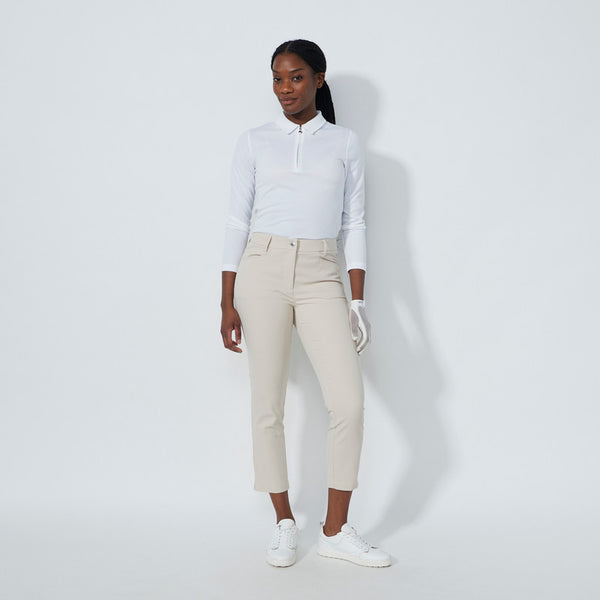 Daily Sports: Women's Lyric Ankle Pants V2 - Raw Beige