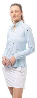SanSoleil: Ladies SolShine Long Sleeve Mock - 900320