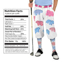 Golf Knickers: Mens Sknickers Knickers Outfit - Light Blue and Pink Frosted Animal Crackers