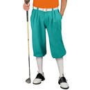 Golf Knickers: Men's Classic Golf Outfit - Teal, White and Orange