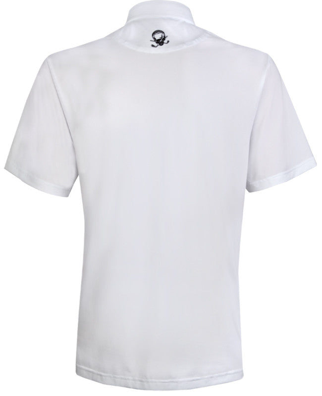 Tattoo Golf: Men's OB Performance Cool-Stretch Golf Shirt - White