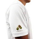 Golf Knickers: Mens Argyle Utopia Golf Shirt - J: Butter/Olive/Brown Clothing