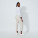 Daily Sports: Women's Lyric Ankle Pants V2 - Raw Beige