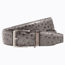 Nexbelt: Men's Kayiman Luxury Rowland Thomas Belt 1.575" [40mm] -  Ostrich Grey