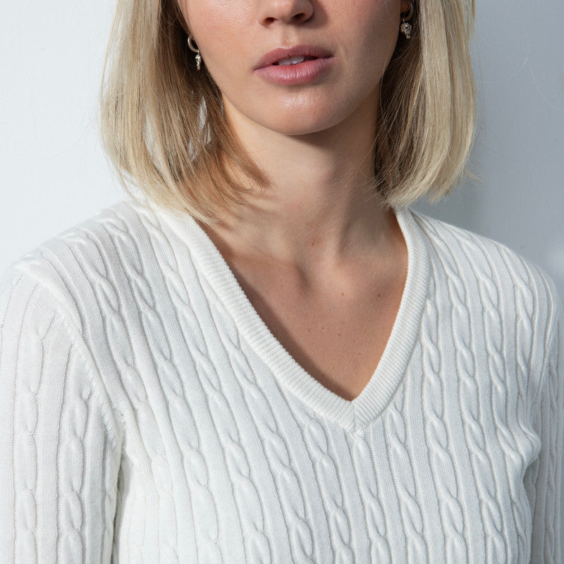 Daily Sports: Women's Madelene V-Neck Pullover - White