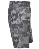 Tattoo Golf: Men's Camo X Cool-Stretch Golf Shorts - Grey Clothing