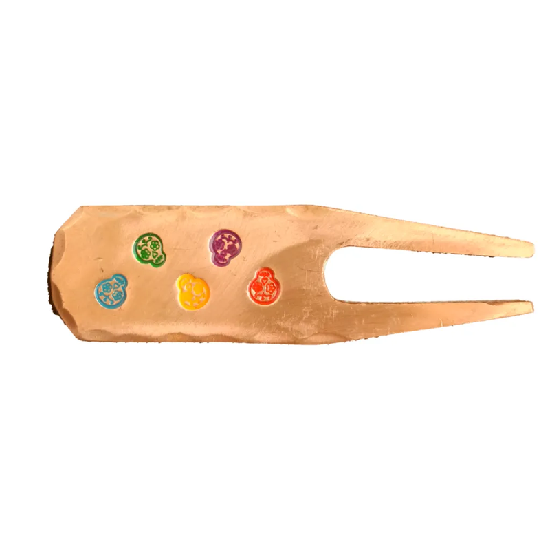 Sunfish: Forged Copper Divot Tool - Dancing Sugar Skull
