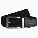 Nexbelt: Men's FoH Braided Stamped Tip Ratchet Golf Belt - Black 1 3/8" Strap [35mm]