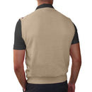 Golf Knickers: Men's Argyle Sweater Vest - Khaki/Brown/Black Clothing