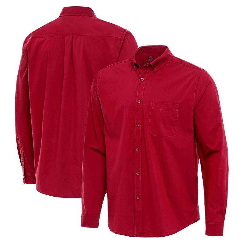 Antigua: Men's Essentials Long Sleeve Polo - Flight 104939