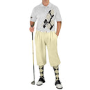 Golf Knickers: Mens Argyle Utopia Golf Shirt - BBB: Black/Natural Clothing