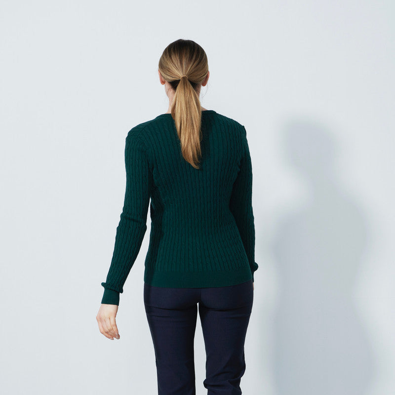 Daily Sports: Women's Madelene V-Neck Pullover - Nori Green