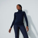 Daily Sports: Women's Ancona Long Sleeve Turtle Neck Top - Dark Navy Clothing