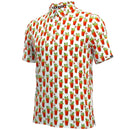 Tattoo Golf: Men's 19th Hole Cool-Stretch Performance Golf Shirt - Bloody Mary