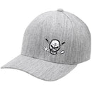 Tattoo Golf: Skull Design Fitted Golf Hat Headwear