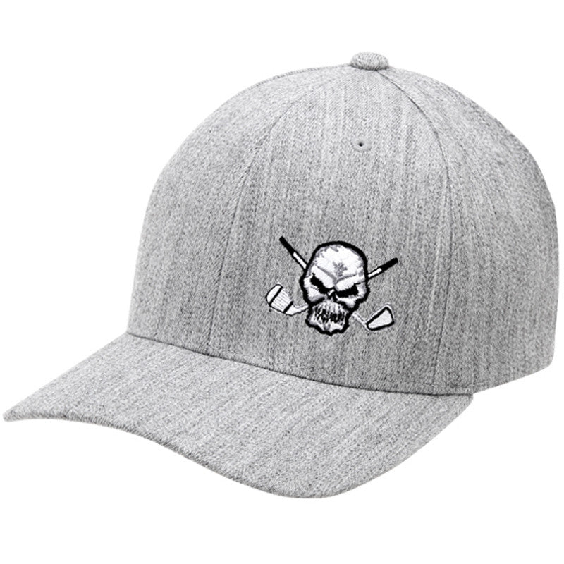 Tattoo Golf: Skull Design Fitted Golf Hat