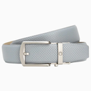 Nexbelt: Men's Birdie Ratchet Leather Golf Belt - Cool Grey 1.38" [35mm]