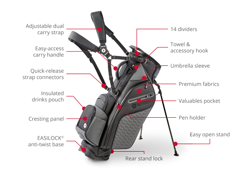 Motocaddy: Golf Stand Bag - EliteFLEX Hybrid