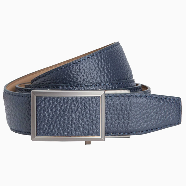 Nexbelt: Men's 1.38" Go-In Pebble Grain 2.0 Belt - Deep Sea Navy