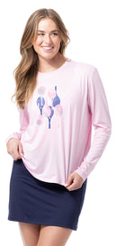 SanSoleil: Ladies Sunglow Relaxed Drop-Tail Tee - 900479