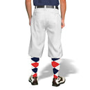 Golf Knickers: Mens 'Par 3' Microfiber Golf Knickers - White