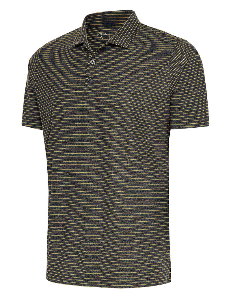 Antigua: Men's Essentials Polo - 63I Black Heather/Midas Esteem 104576