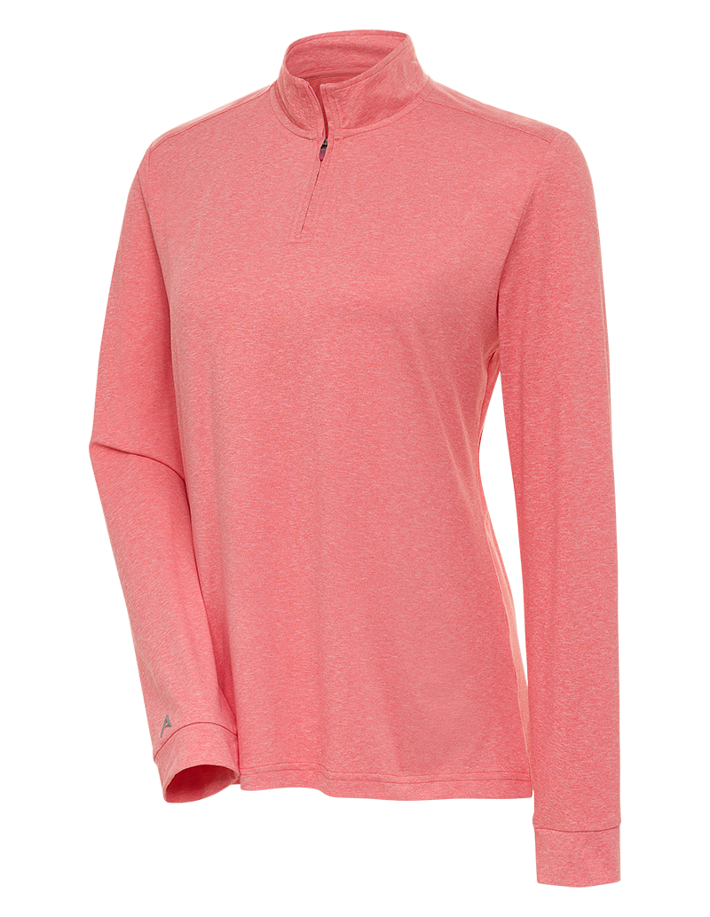 Antigua: Women's Essentials 1/4 Zip Mock Polo - Mentor 105240