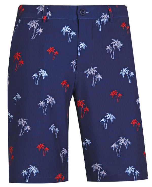 Tattoo Golf: Men's Cool-Stretch Golf Shorts - Palm Tree Clothing