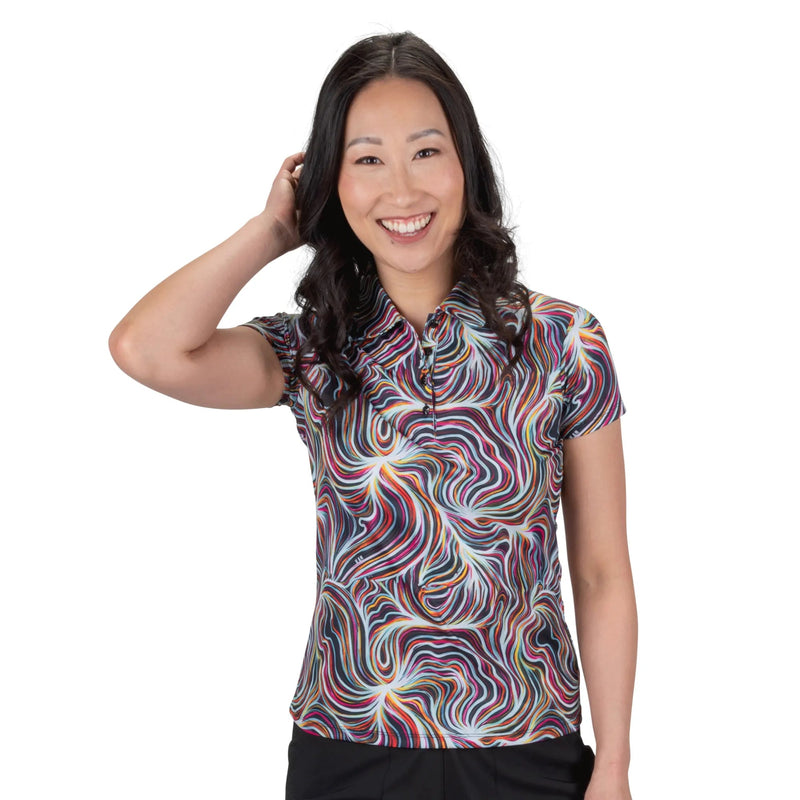 Nancy Lopez Golf: Women's Legacy Short Sleeve Polo - Flow