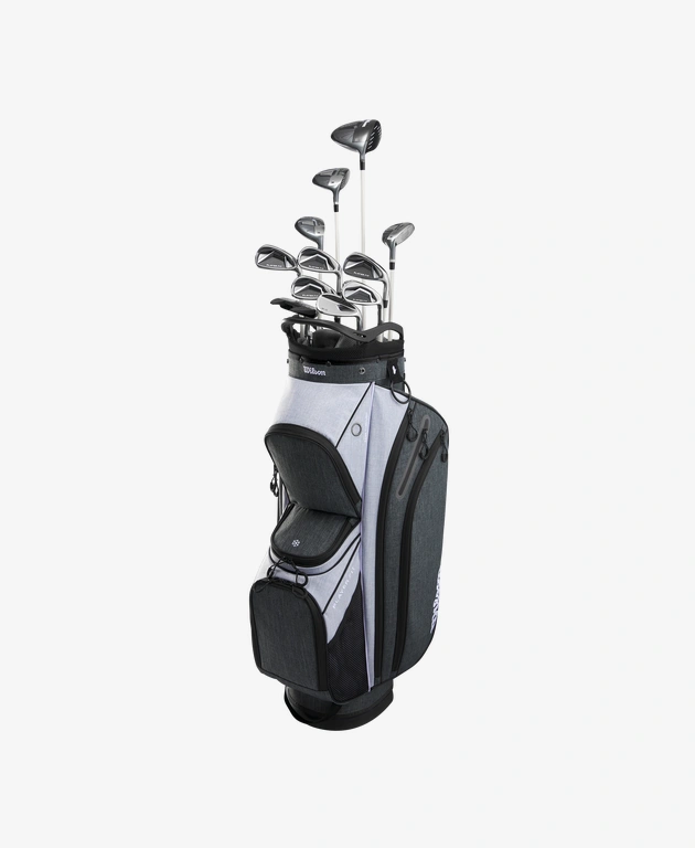 Wilson: Women's Complete Graphite Golf Club Set Cart Bag - Playerfit™