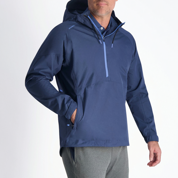 Men's 1/4 Zip Packable Pullover Jacket by Zero Restriction