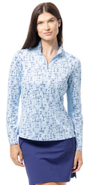 SanSoleil: Ladies SolShine Long Sleeve Mock - 900320