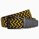 Nexbelt: Men's Braided Ratchet Golf Belt - Black & Gold 1.38" [35mm]