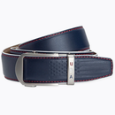 Nexbelt: Men's Anthem Ratchet Leather Golf Belt - Navy 1 3/8" Strap [35mm]