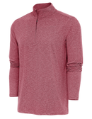 Antigua: Men's Essentials 1/4 Zip Pullover - Cabernet Heather Hunk 104958 Clothing