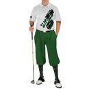 Golf Knickers: Mens Argyle Utopia Golf Shirt - GG: Dark Green/Black Clothing