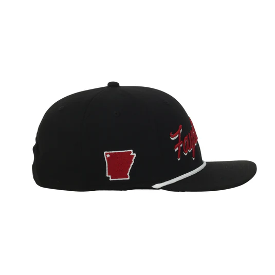 Caddie Uniform: SEC City Hats - Black Fayetteville Arkansas Razorbacks Ha
